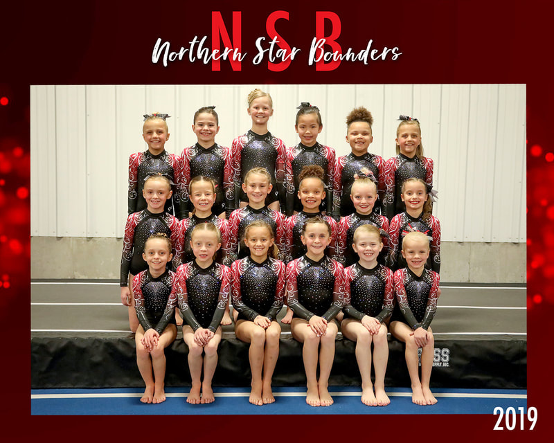Recreational tumbling class group photo
